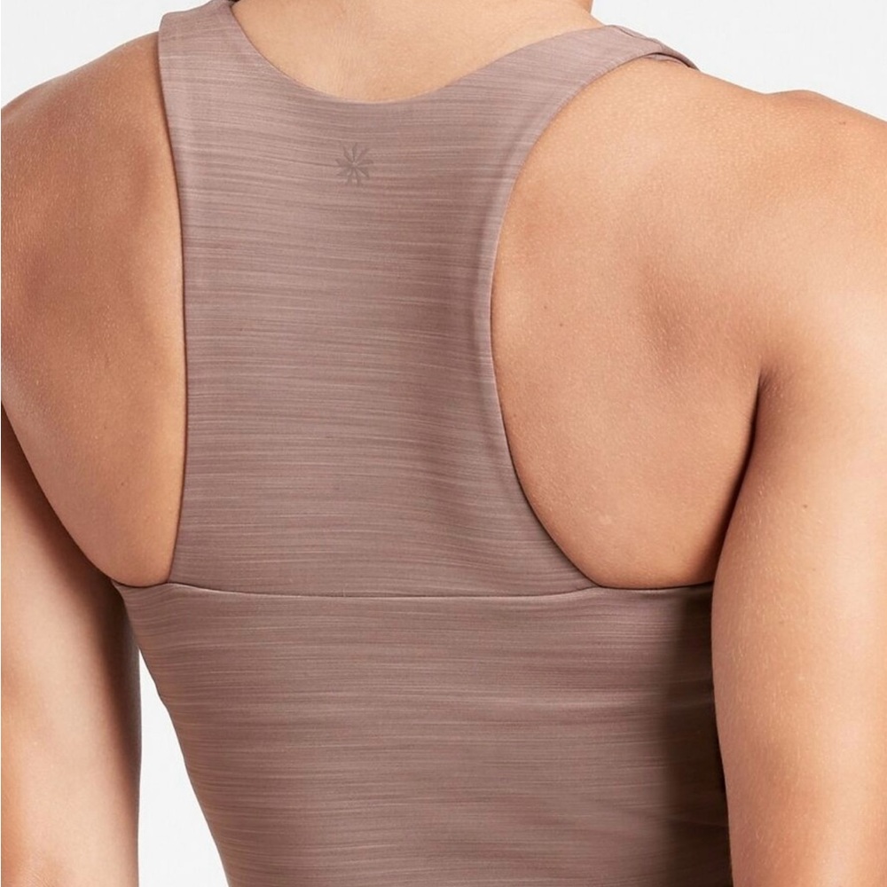 Athleta Ultimate Space Dye Crop Supersonic Bra Top